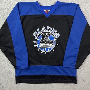 Vintage Bloomington Blades Hockey Jersey‎ Minnesota High School K1 Size L